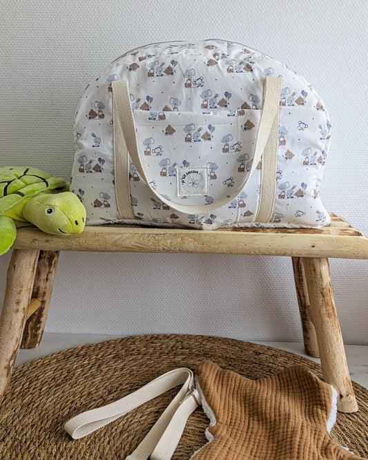 Le sac à langer - Coton Oeko Tex et motifs animaux