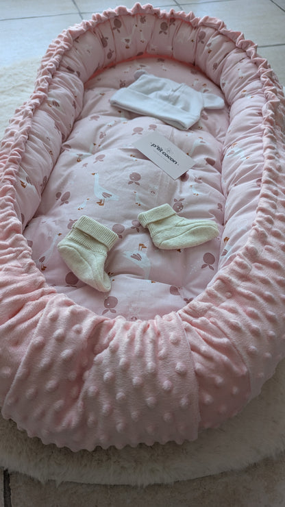Nid cocon réducteur de lit - Le nid d'ange bébé douillet - Baby Nest Oeko Tex