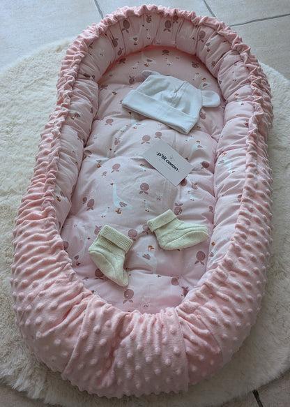 Nid cocon réducteur de lit - Le nid d'ange bébé douillet - Baby Nest Oeko Tex