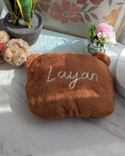 Coussin brodé prénom personnalisable