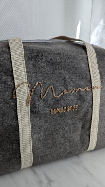 Mommy bag avec broderie personnalisée