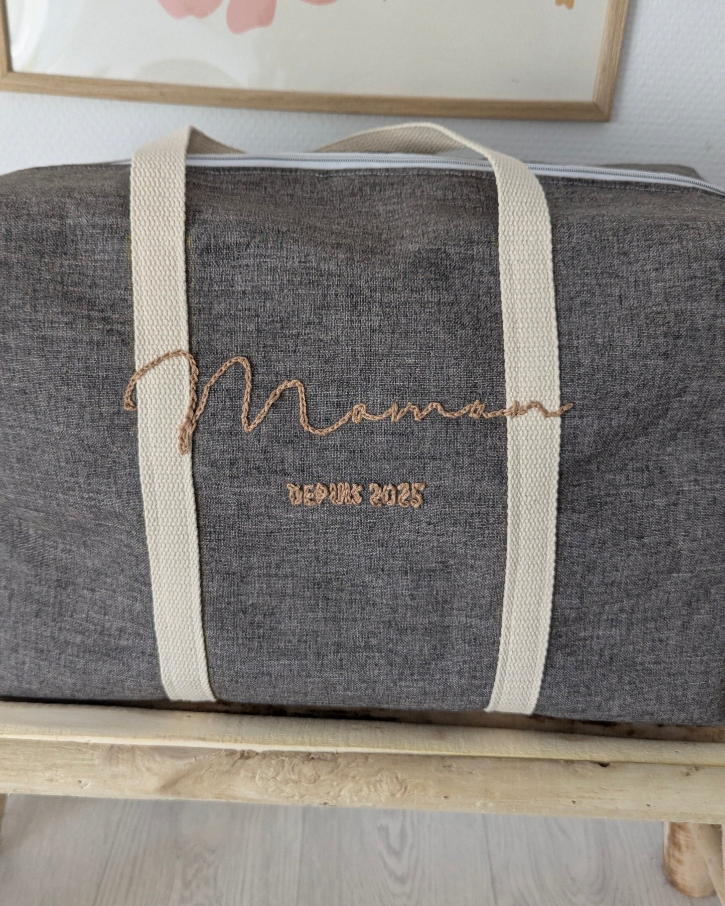 Mommy bag avec broderie personnalisée