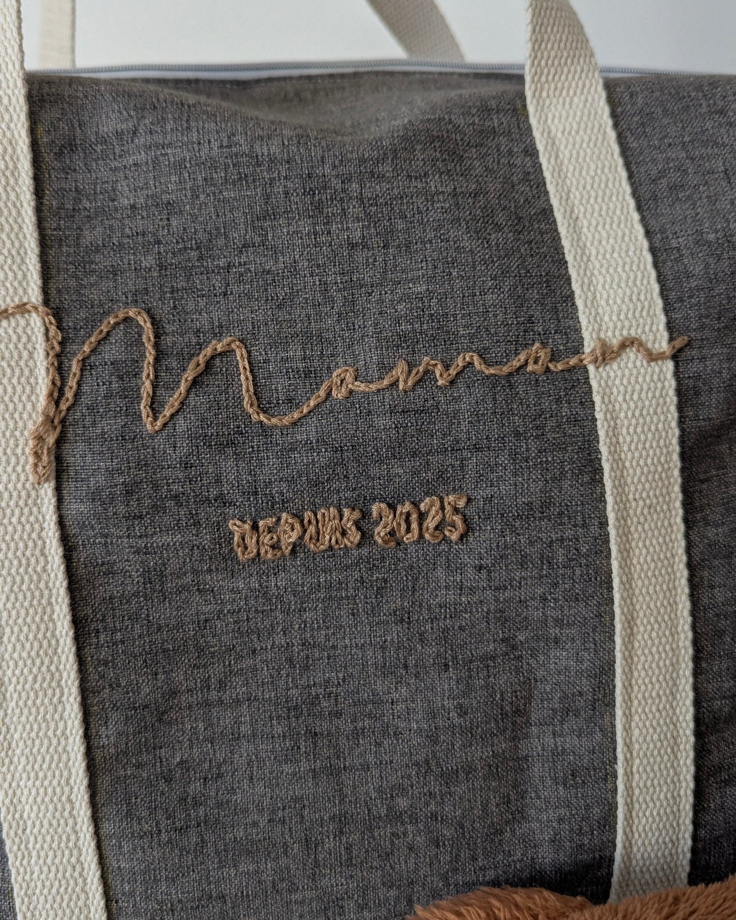 Mommy bag avec broderie personnalisée