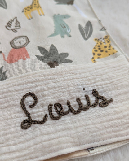 Protège carnet de santé prénom personnalisé - Motifs Safari