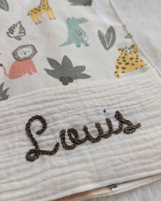 Protège carnet de santé prénom personnalisé - Motifs Safari