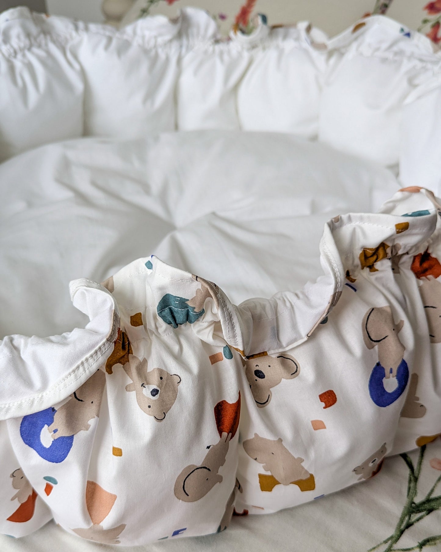 Tapis Baby Nest évolutif avec coussin personnalisé – Fait main pour bébé