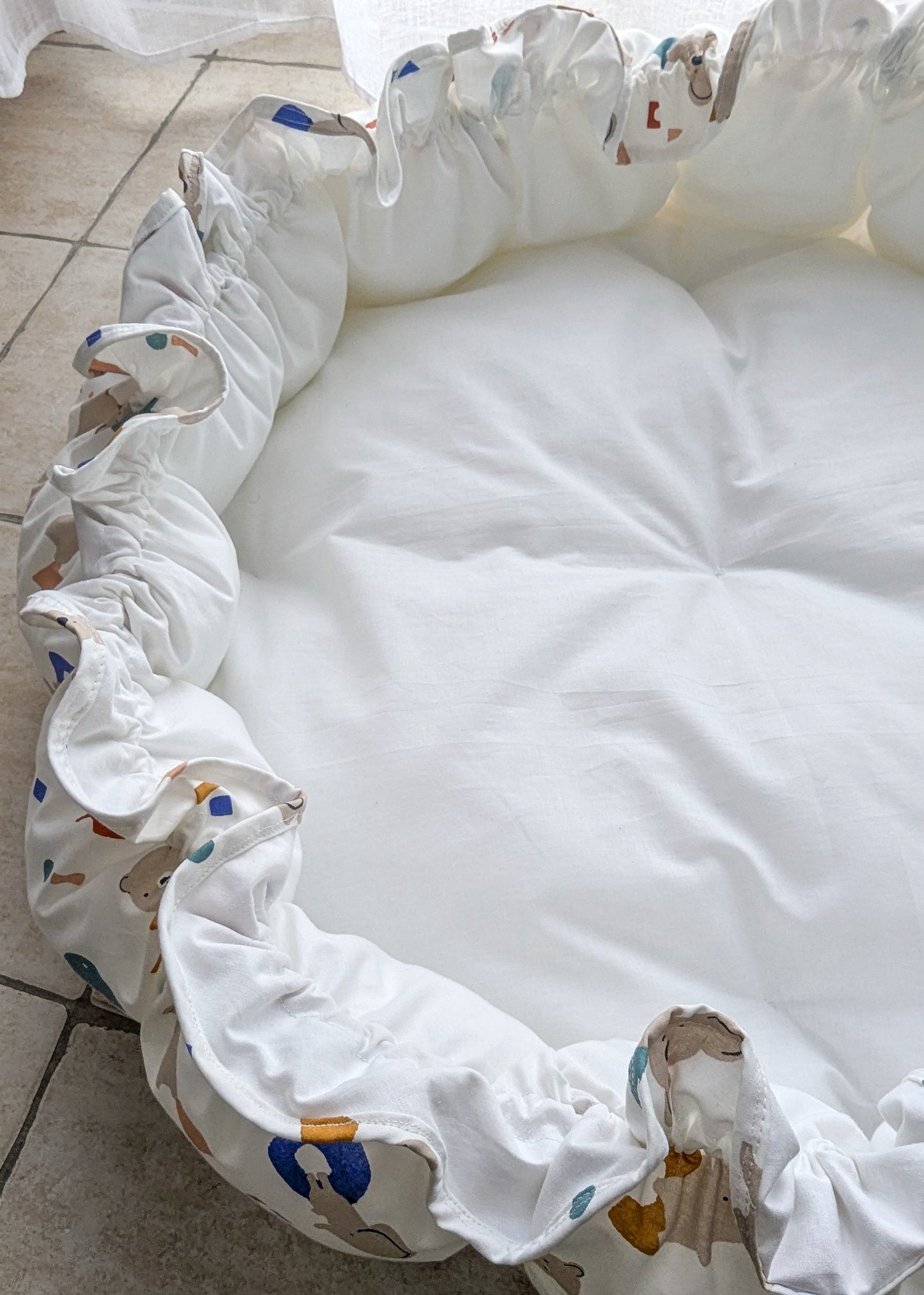 Tapis Baby Nest évolutif avec coussin personnalisé – Fait main pour bébé