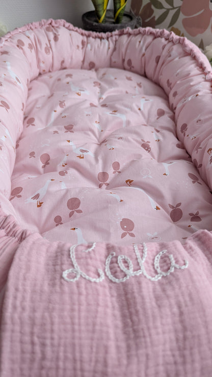 Nid cocon réducteur de lit - Le nid d'ange bébé douillet - Baby Nest Oeko Tex