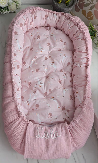 Nid cocon réducteur de lit - Le nid d'ange bébé douillet - Baby Nest Oeko Tex