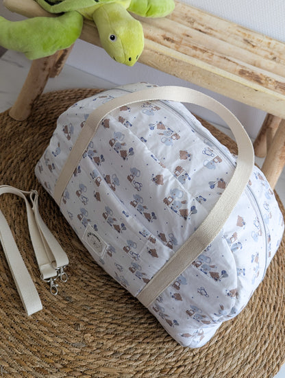 Le sac à langer - Coton Oeko Tex et motifs animaux